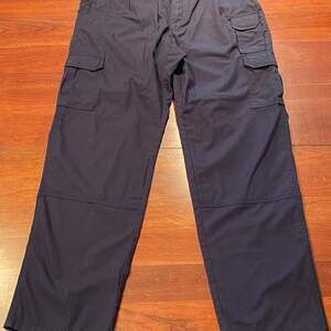 5.11 Tactical Series Pants Mens 36 x 34 Blue Cargo Canvas Straight Leg